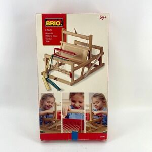 BRIO Small Wooden Loom Craft Toy Weaving Kit Kids Creative Play Tested Works